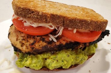Grilled Chicken Guacamole Sandwich | Healthy and Easy | No Mayo