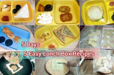 5 Easy Lunch Box Recipes In 10 Mints | Bread Recipes | School Lunch Box Recipes |Imaan Ibrahim Vlogs