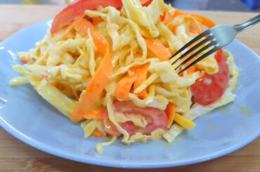 Healthy Salad Recipe For Weight Lose/ I Ate This For Dinner Everyday And Lost 5 kg In 1 Week!!!