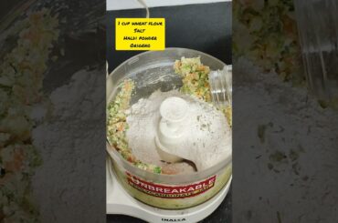 Easy & healthy tiffin box recipe | Mix veg & atta tikki with paneer | #shorts #breakfasttime