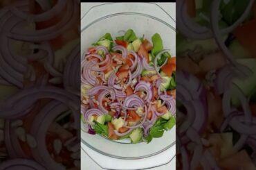 Tomato and Avocado salad with cumin lemon dressing #shorts #salad #healthy