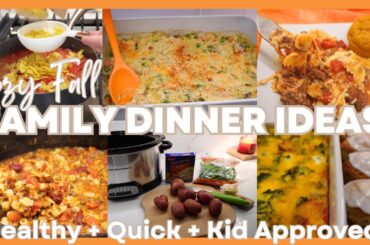 NEW! Easy Quick Healthy Fall Family Dinner Recipes! Cook With Me 2023! Cozy Fall Family Dinners