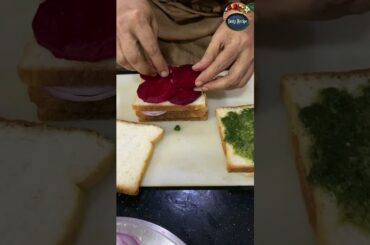 Tasty and Healthy Veg Sandwich | No Cheese No Mayo | #shorts #vegsandwich #tasty