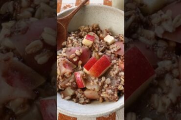 DR.GREGER'S APPLE PIE OATMEAL!! (HEALTHY BREAKFAST RECIPES #SHORTS)