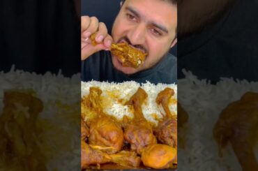 Chicken leg piece with rice #mukbang #asmrsounds #shortsvideo