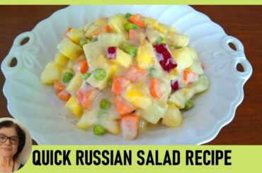 Healthy Kind of Russian Salad Recipe / Quick Russian Salad Recipe / Restaurant Style Russian Salad