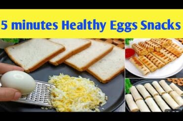 5 minutes Healthy Snacks Recipes / Egg Snacks /Breads Rolls Recipes/New Recipes.
