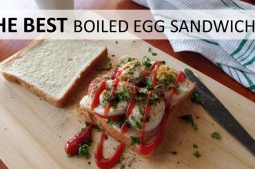 Boiled Egg Sandwich Recipe | Egg Sandwich | foodandfrolic