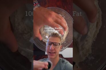 Guessing the calories in his protein cookies