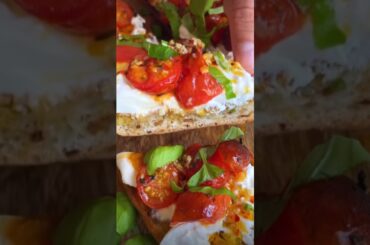 Italian bruschetta / easy appetizer ##cooking #recipe #healthy #easyrecipe #breakfast