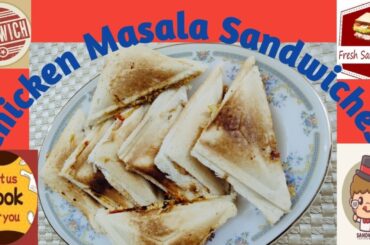 Chicken Masala Sandwiches | Fried Vegetables  Chicken Sandwiches | Unique Sandwiches