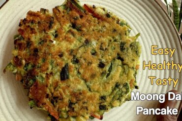 Moong Dal Pancake With Vegetables-Healthy- Easy-Quick Breakfast-Dinner Recipe