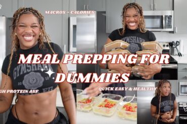 MEAL PREP FOR BEGINNERS | tips that *actually HELP, high protein low cal recipe