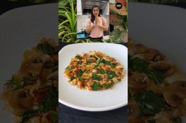 Actress Rashmika Mandanna's Spinach Mushroom Omlette Recipe