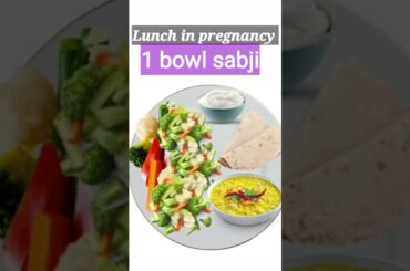 Lunch menu in pregnancy/ diet chart in pregnancy