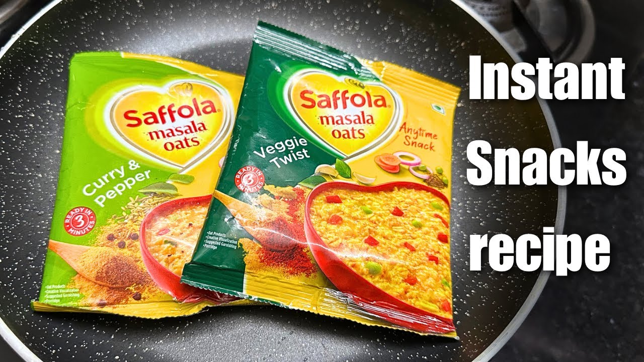 Instant Snacks recipe | Saffola masala oats | healthy and tasty oats recipe | quick evening snacks Instant Snacks recipe | Saffola masala oats | healthy and tasty oats recipe | quick evening snacks