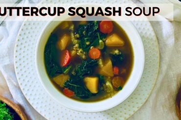 Buttercup Squash Soup is a cheap and healthy meal