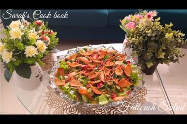 Fattoush Salad || Lebanese healthy salad || Tangy & crunchy salad with very less ingredients