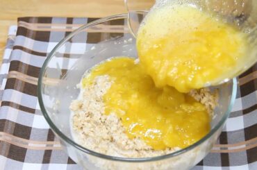 Just 1 egg, banana and a healthy meal is ready! - Banana and Oats Recipe   Banana cake