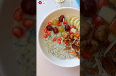 Instant Oats Healthy Breakfast Bowl Recipe | #oats #oatmeal #oatsrecipe #healthybreakfast