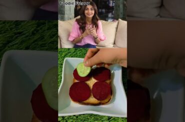 Shilpa Shetty's Favourite Evening Snacks "Beetroot Sandwich" Recipe #shorts #youtubeshorts
