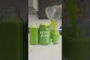Detox juice! The best green juice recipe #juicing #detox #immunity