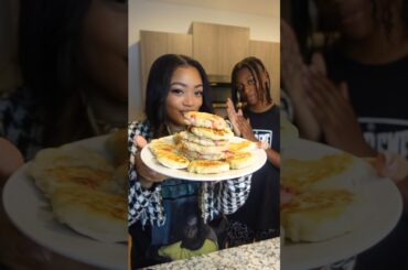 Vegan Strawberry Pancakes W/ My Son #healthyrecipes #veganrecipes #shortsviral