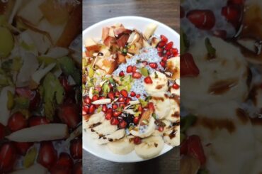 Chia Seeds Pudding With Fruits And Nuts | HEALTHY BREAKFAST RECIPE | Roasted Seeds with Dry Fruits