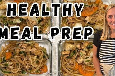 Healthy Lunch Meal Prep - Hearts of Palm Chicken Chow Mein #palmini