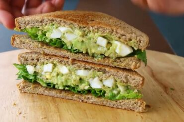 HIGH PROTEIN HEALTHY AVOCADO EGG SANDWICH RECIPE
