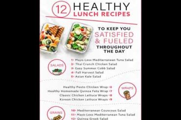 12 HEALTHY LUNCH RECIPES TO KEEP YOU SATISFIED AND FUELED THROUGHOUT THE DAY