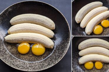 Just Add Eggs With Bananas Its So Delicious | Simple Breakfast Recipe | 5 Mints Cheap & Tasty Snacks