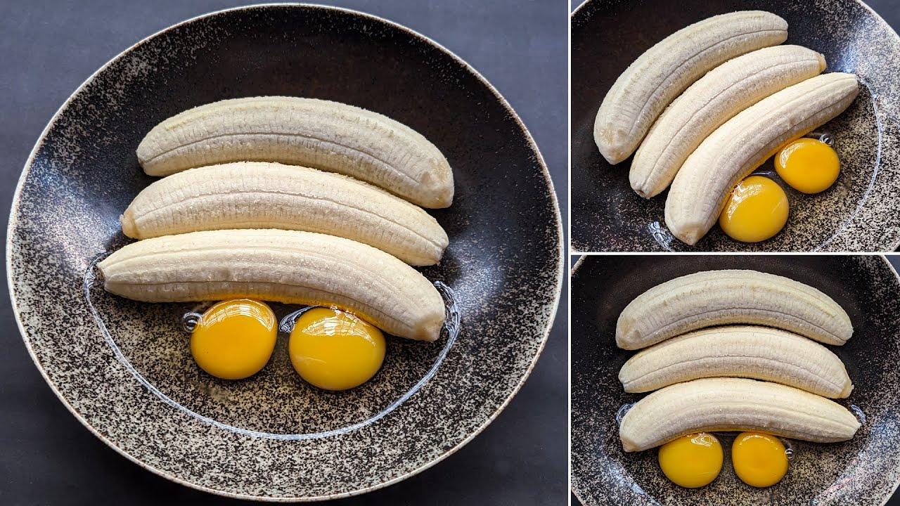 Just Add Eggs With Bananas Its So Delicious | Simple Breakfast Recipe | 5 Mints Cheap & Tasty Snacks Just Add Eggs With Bananas Its So Delicious | Simple Breakfast Recipe | 5 Mints Cheap & Tasty Snacks