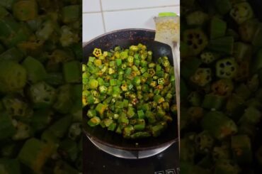 okra fry#yummy #healthy #viral #recipe #yutubeshorts #viralvideo #viralreels #foodie #lover