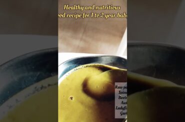 Baby Food Recipes For 1-2 Year Old | Baby Food Chart | Healthy FoodBites #trendingshorts