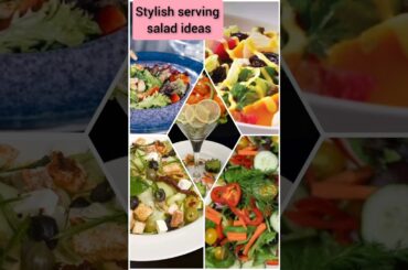stylish serving salad ideas. healthy food ideas #food #viral #shorts