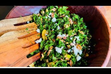 HEALTHY KALE SALAD | Kale Salad Recipe  | SIMPLE KALE SALAD | my go-to recipe