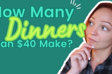 $40 Budget Dinner Meal Plan for Two | Dollar Store Dinners