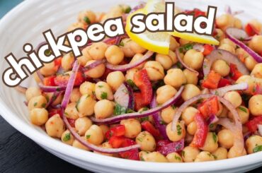 Easy Chickpea Salad | Healthy & Delicious 5 Minute Recipe