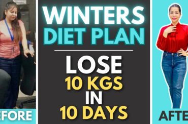 Diet Plan To Lose Weight Fast For Winters In Hindi | Lose 10 Kgs In 10 Days| Diet Plan 2023|FattoFab
