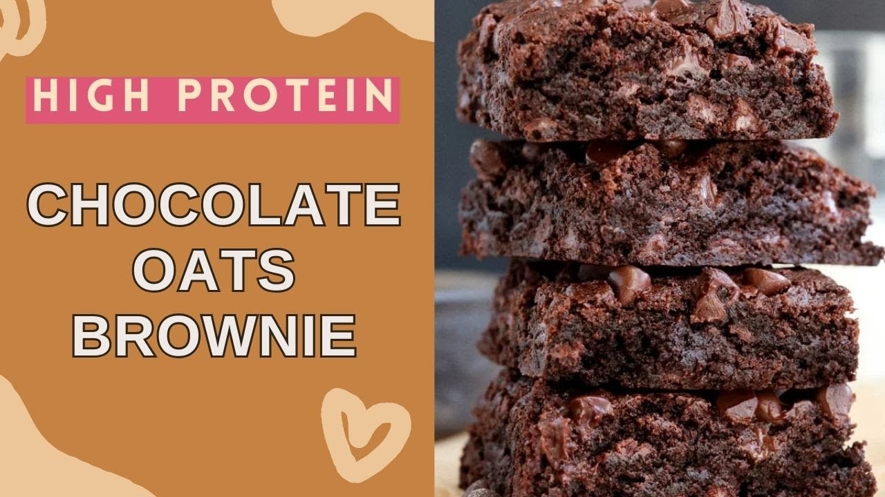 High Protein Breakfast/ Oats Chocolate Brownie/ Weight Loss Recipe/ No Sugar High Protein Breakfast/ Oats Chocolate Brownie/ Weight Loss Recipe/ No Sugar