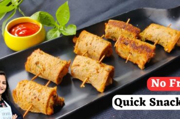 Cheesy Pizza Bread Rolls | No Fry Snacks | Easy & Healthy Snack Recipe @HomemadeHappinessWithManisha