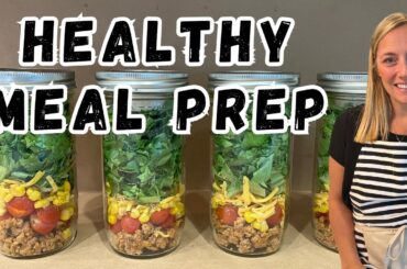 Healthy Meal Prep - Quick and Easy Mason Jar Taco Salad