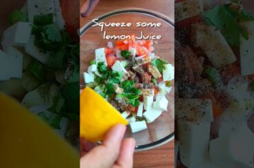 Black Chickpeas Salad | High protein snacks | #shorts #viral #viralvideo #healthyfood #proteinsnack