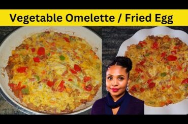HOW to make Omelette loaded with Vegetables | Fried Egg Recipe | |Vlogtober Day 15