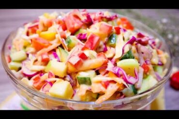 I can't stop eating this salad! So Delicious and Healthy.