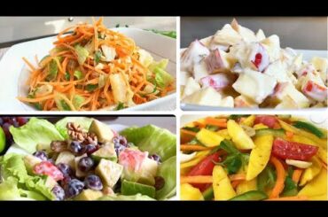 4 Refreshing and Healthy Salad Recipes with Dressing