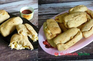 Garlic Bread Rolls | Healthy Dinner Rolls Without Maida | Easy Mini Cheese Garlic Bread Rolls