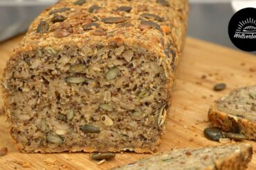 Mische zum abnehmen Kerne und Haferflocken und backe dieses gesunde Brot!