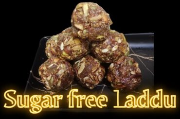 Dry fruits laddu, Sugar free Laddu recipe, Healthy snacks, Laddu recipe, Protein recipes
